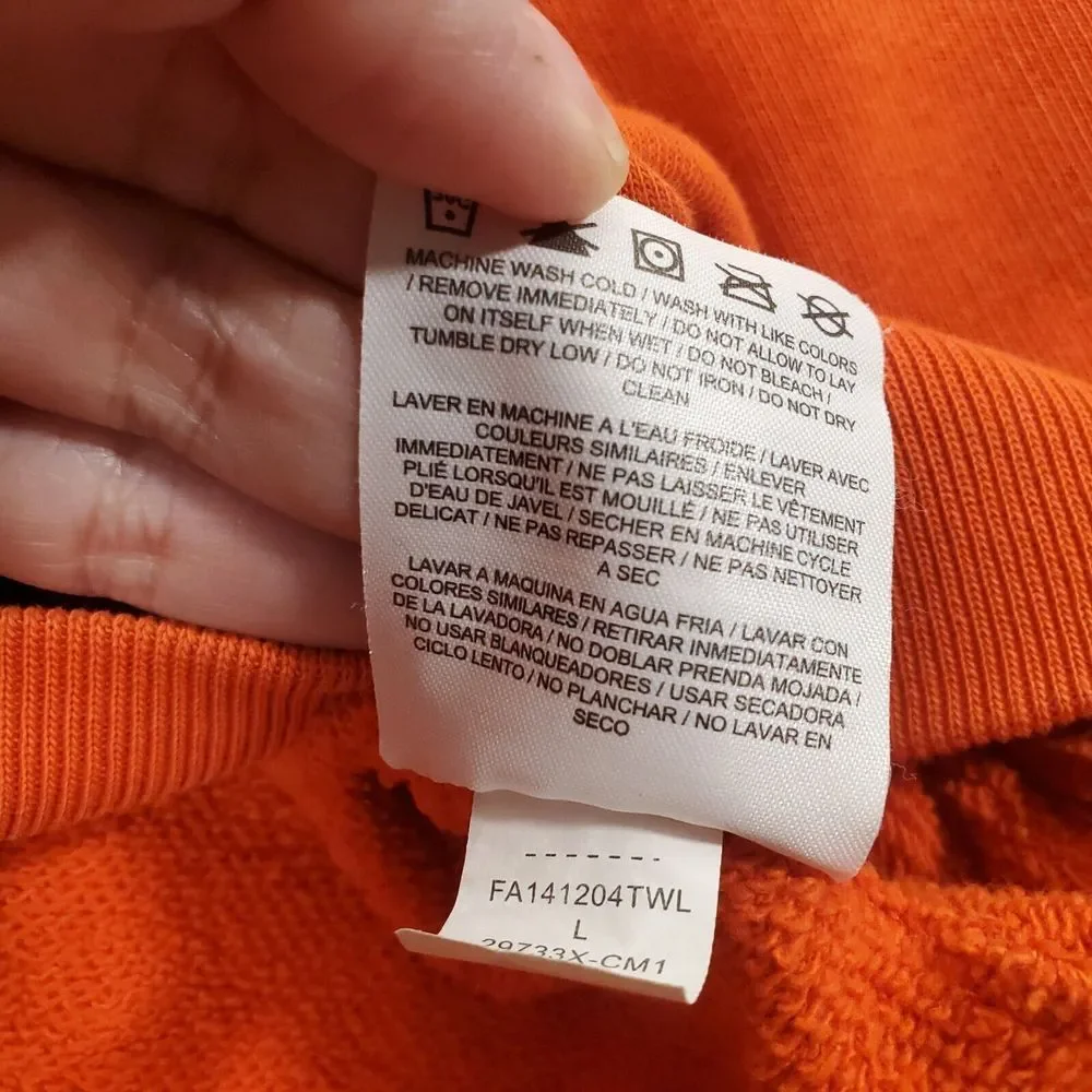 Clemson Tigers Orange Nike Jacket Men Lightweight Full Zip Size Large NCAA Sport